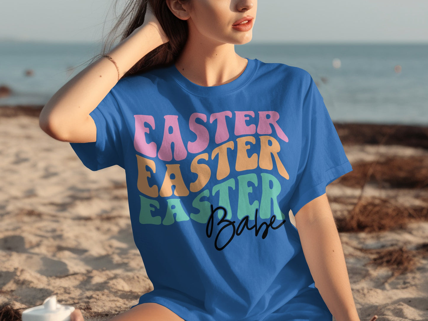 Vibrant Easter Babe Graphic Tee Makes a Fun Statement
