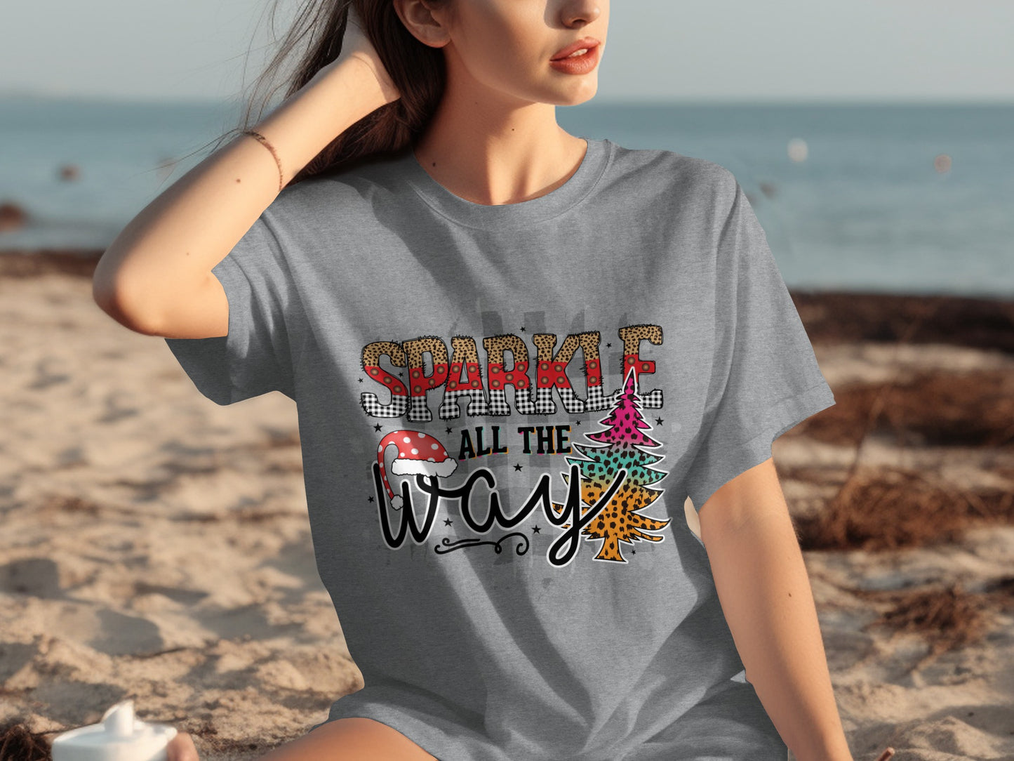 Sparkle All the Way Graphic Tee for Holiday Wear