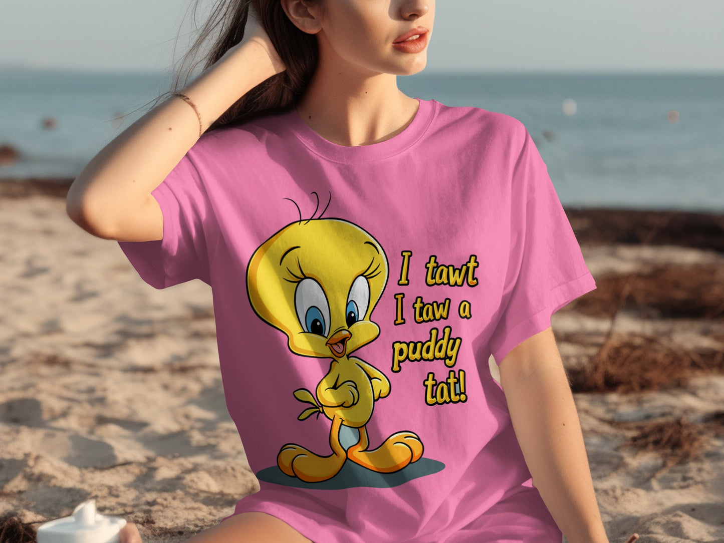 I Tawt I Taw a Puddy Tat Tweety T-shirt