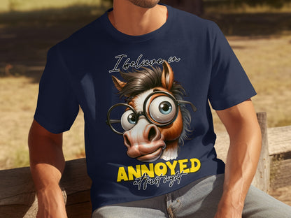 I Believe in Annoyed at First Sight Funny T-shirt