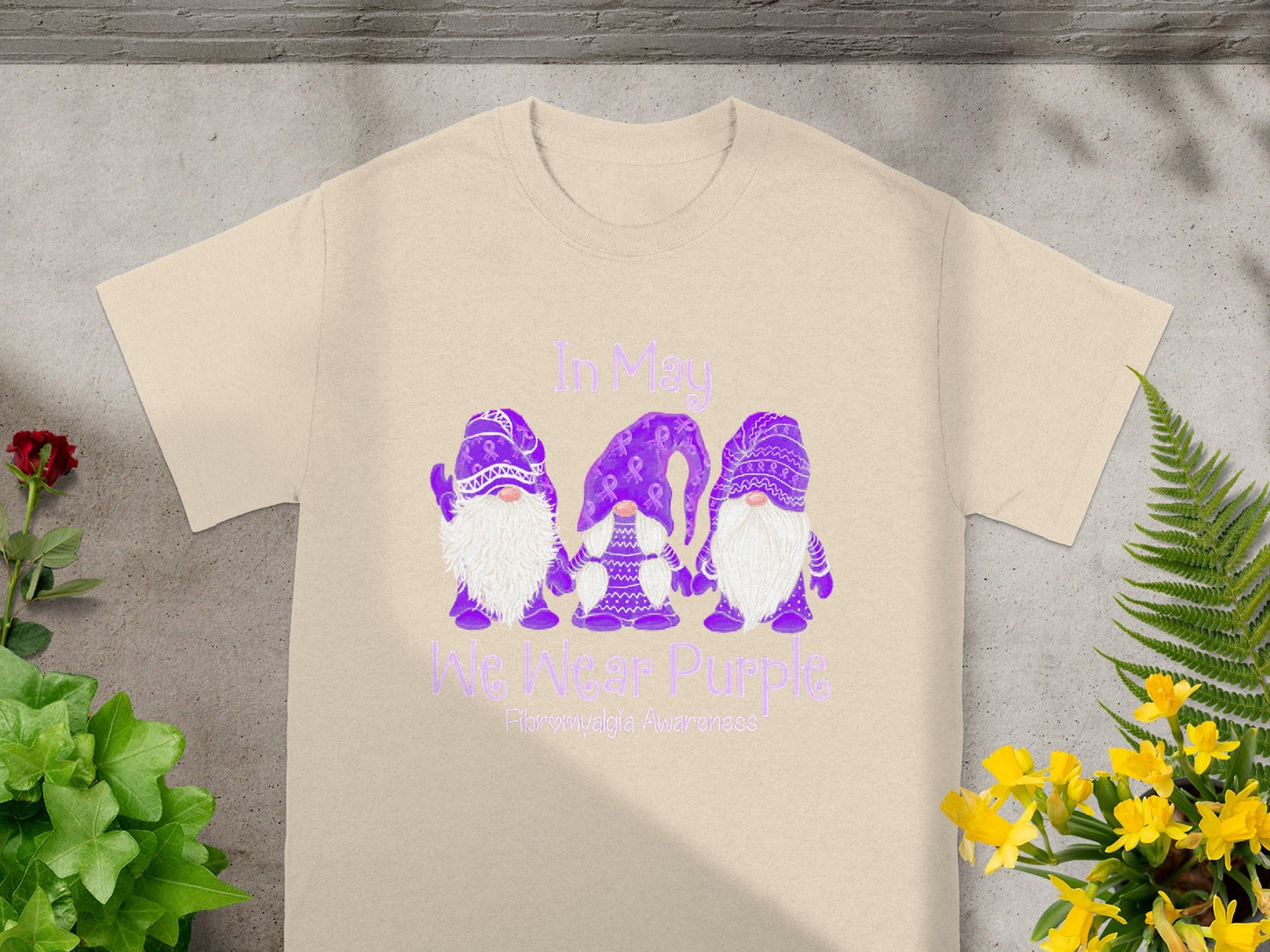 In May We Wear Purple Fibromyalgia Awareness T-Shirt