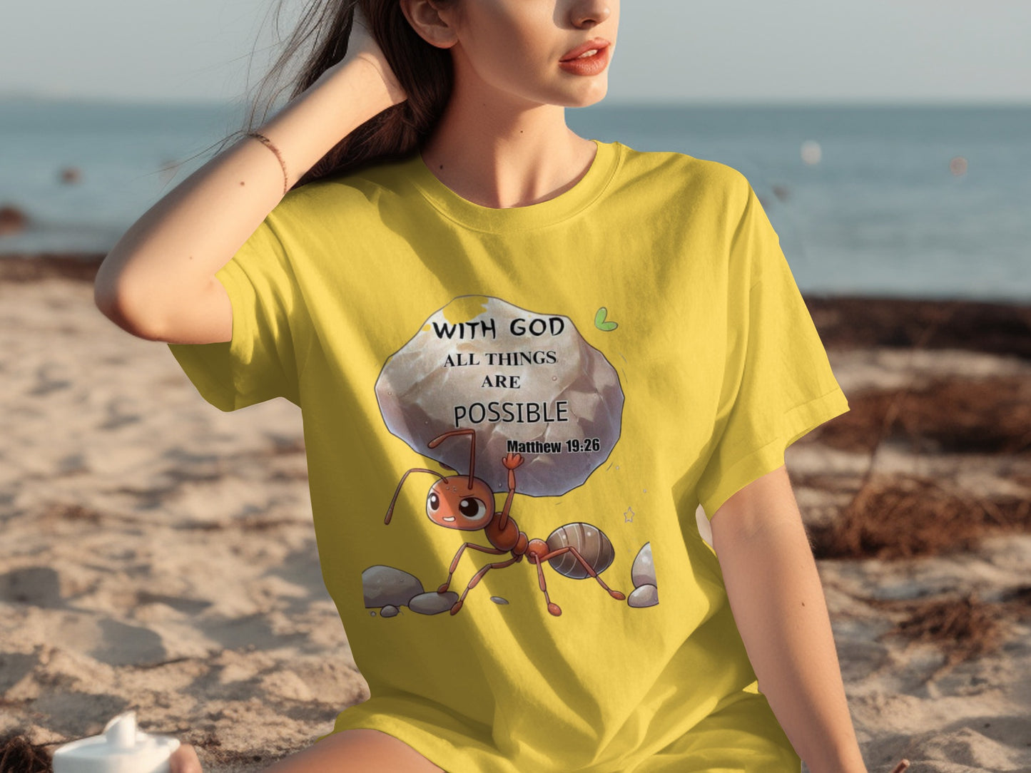 With God All Things Are Possible Matthew 19:26 T-shirt
