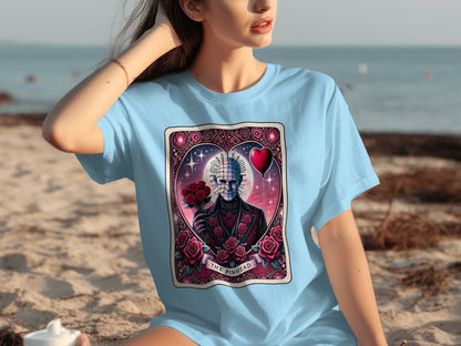 The Pinhead Heart and Roses Graphic T-shirt Design