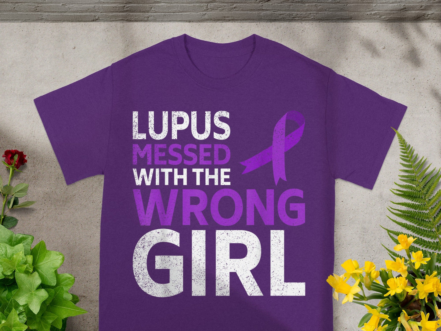 Lupus Messed With The Wrong Girl Awareness T-shirt