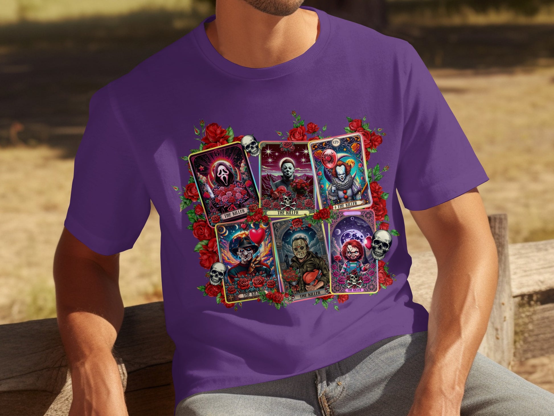 Tarot-Inspired Horror The Killer Clown Tarot T-shirt