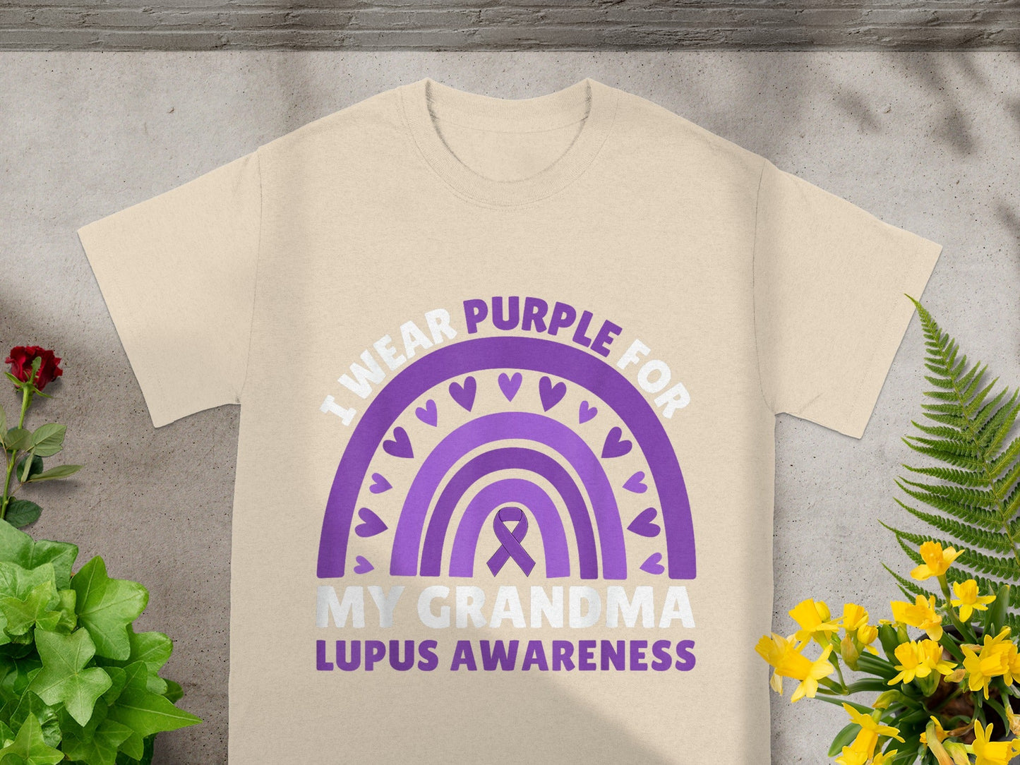 I Wear Purple for My Grandma Lupus Awareness T-Shirt
