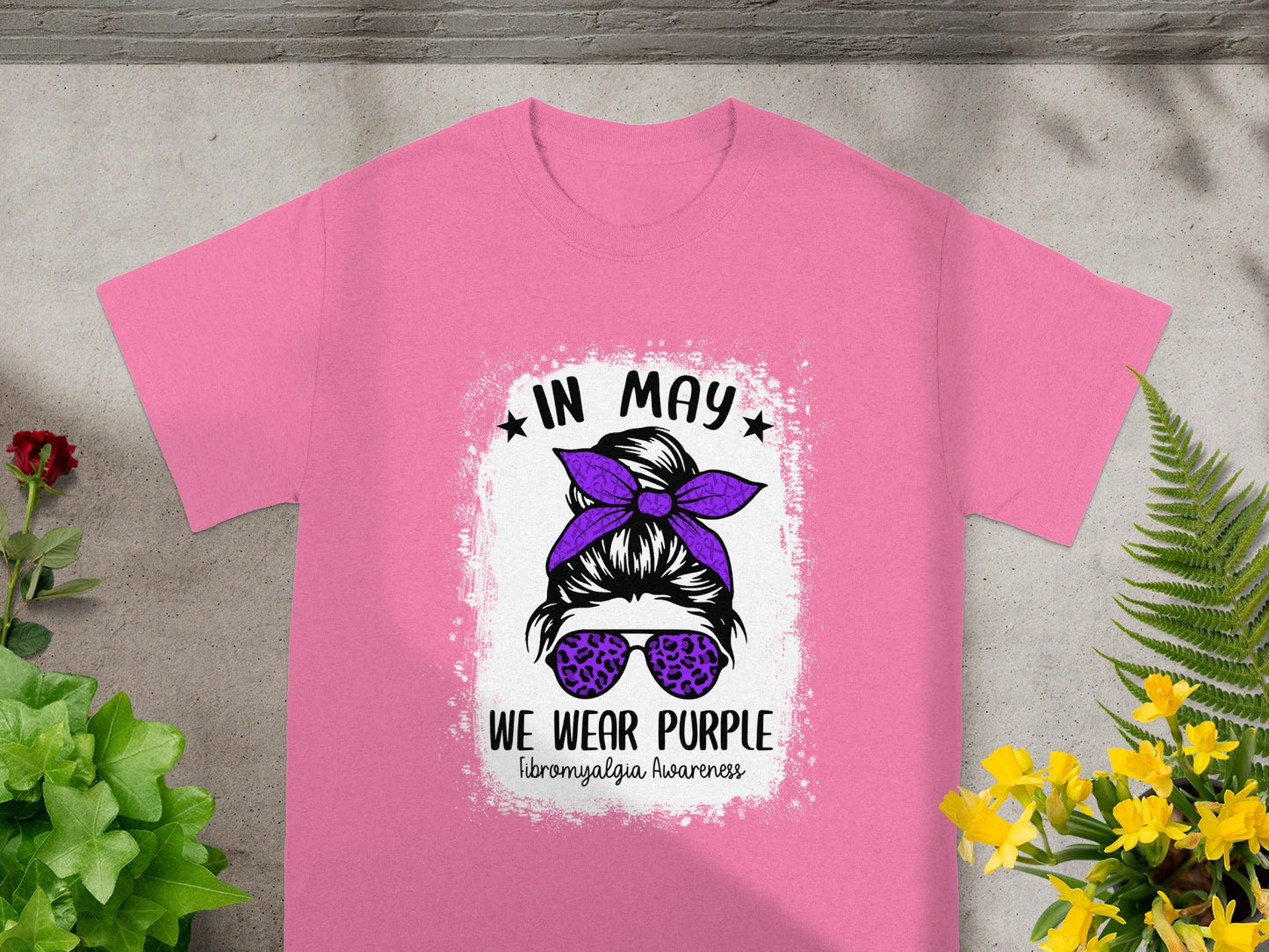 In May We Wear Purple Fibromyalgia Awareness T-Shirt