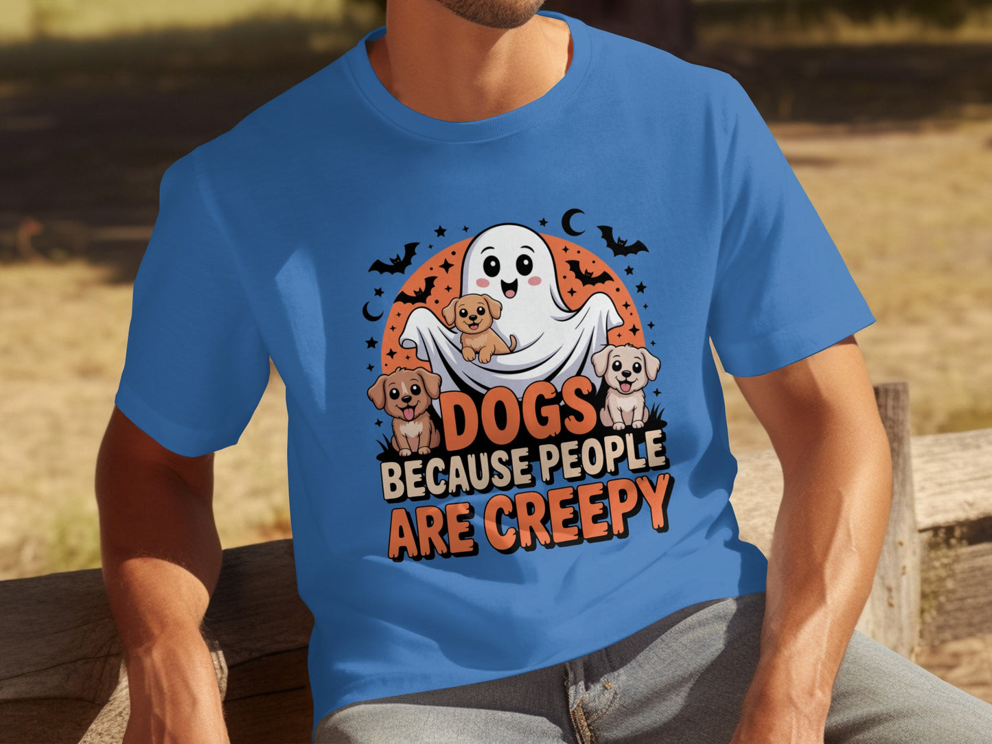 Funny Ghost Dogs Because People Are Creepy T-Shirt