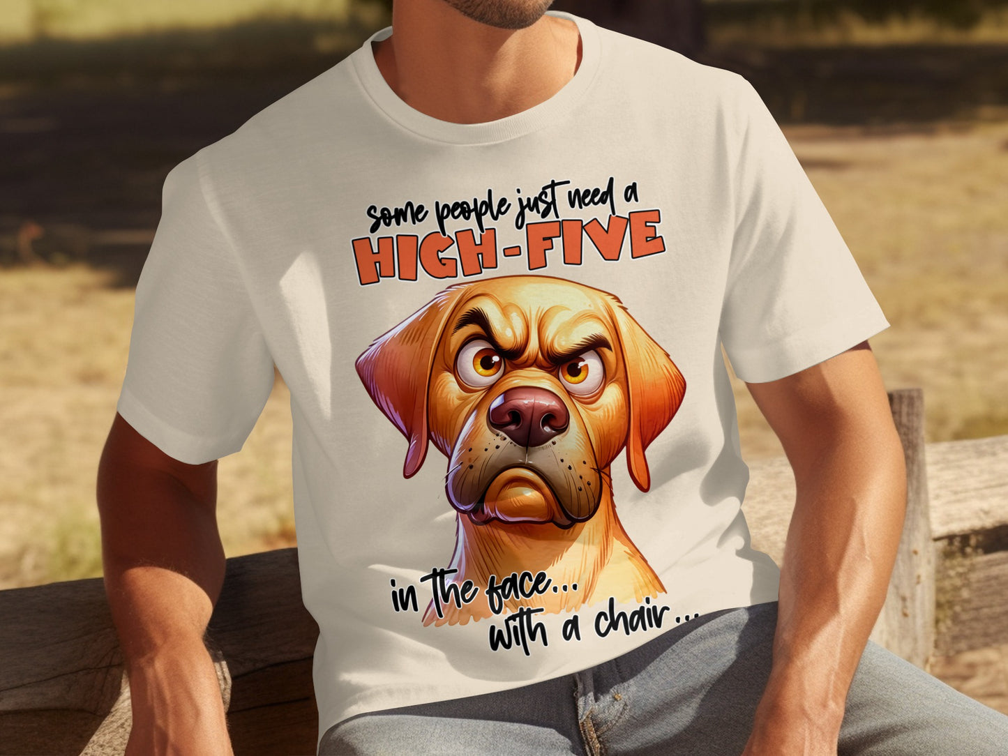 Some People Just Need A High-Five Dog T-Shirt