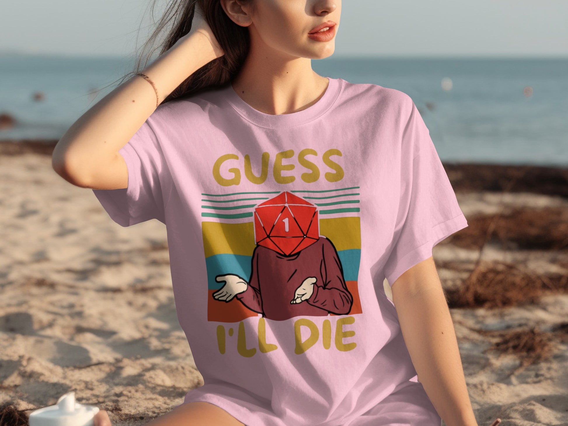 Guess I'll Die Graphic Tee Funny Dice Shirt