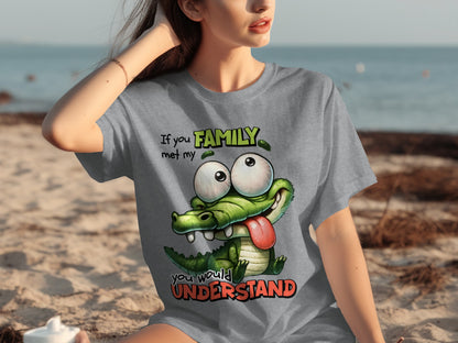 Funny Alligator Family Quote Graphic T-Shirt