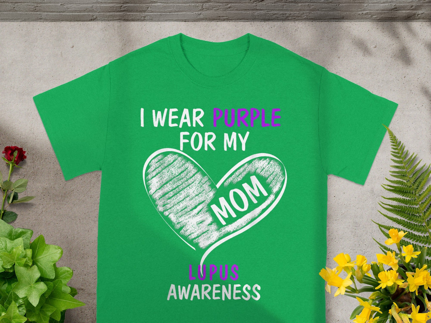 I Wear Purple For My Mom Lupus Awareness Shirt