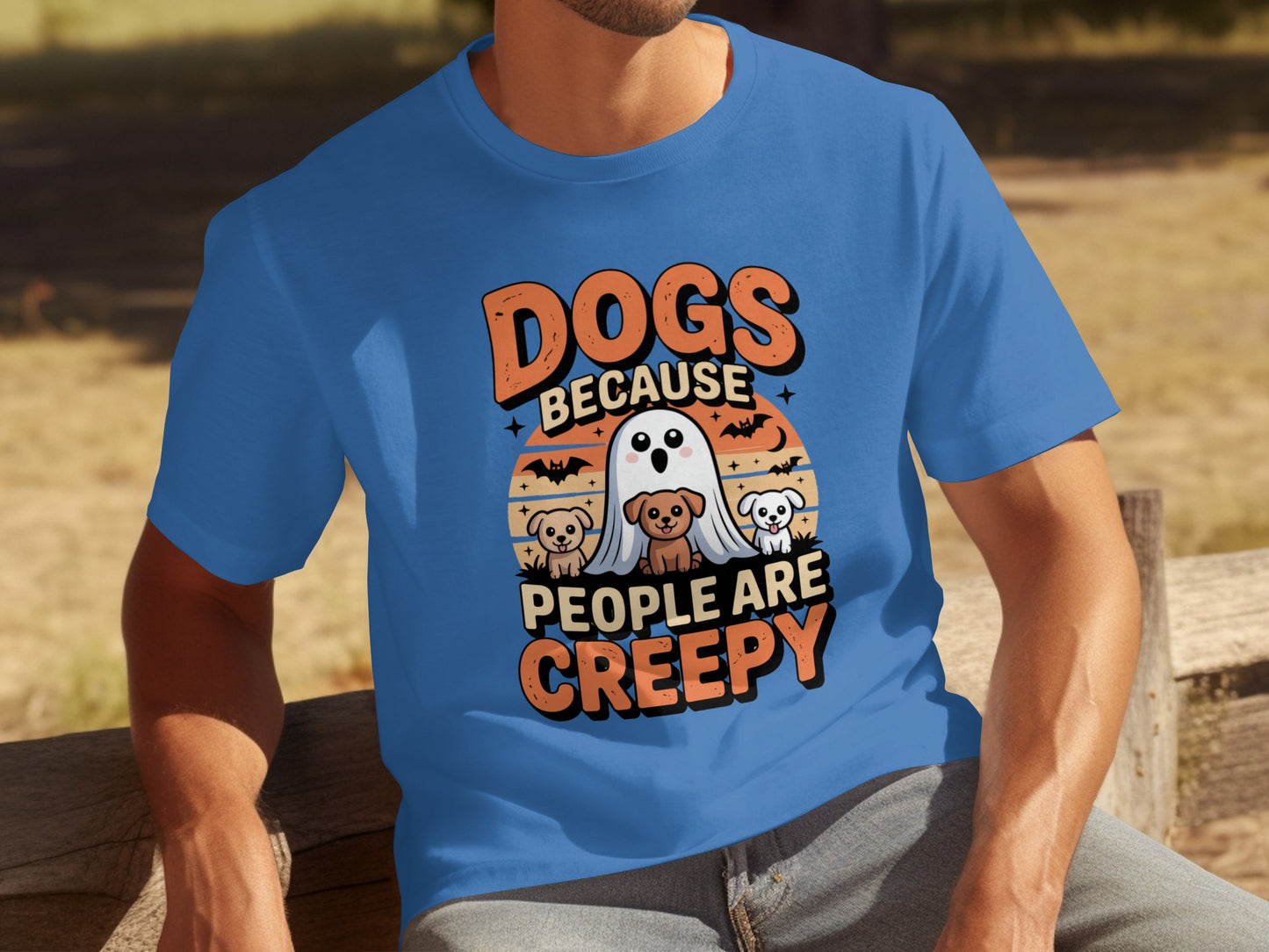 Dogs Because People Are Creepy Funny T-Shirt