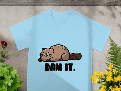 Dam It Beaver Graphic Tee Humorous T-shirt