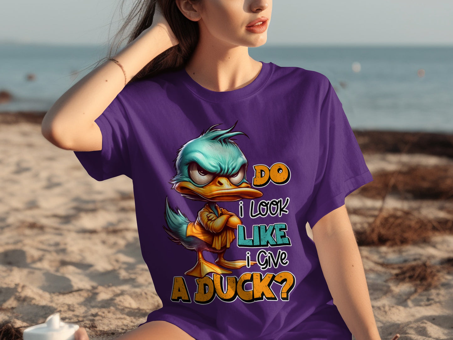 Do I Look Like I Give A Duck Funny Graphic Tee