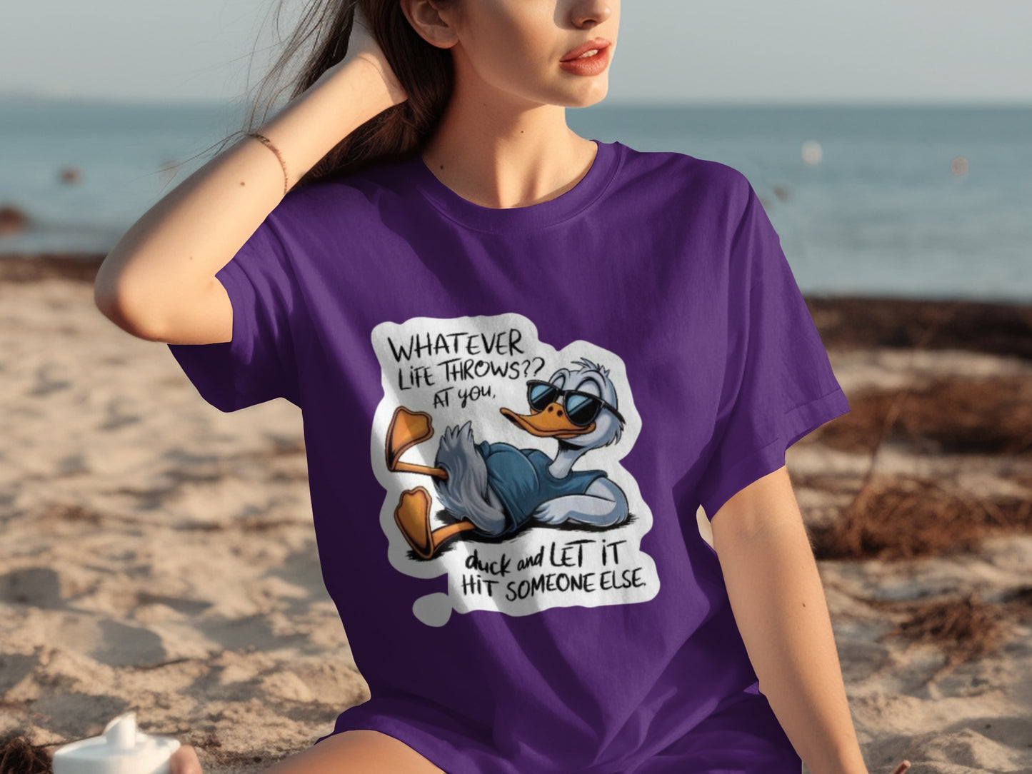 Whatever Life Throws At You Duck and Let It Hit T-shirt