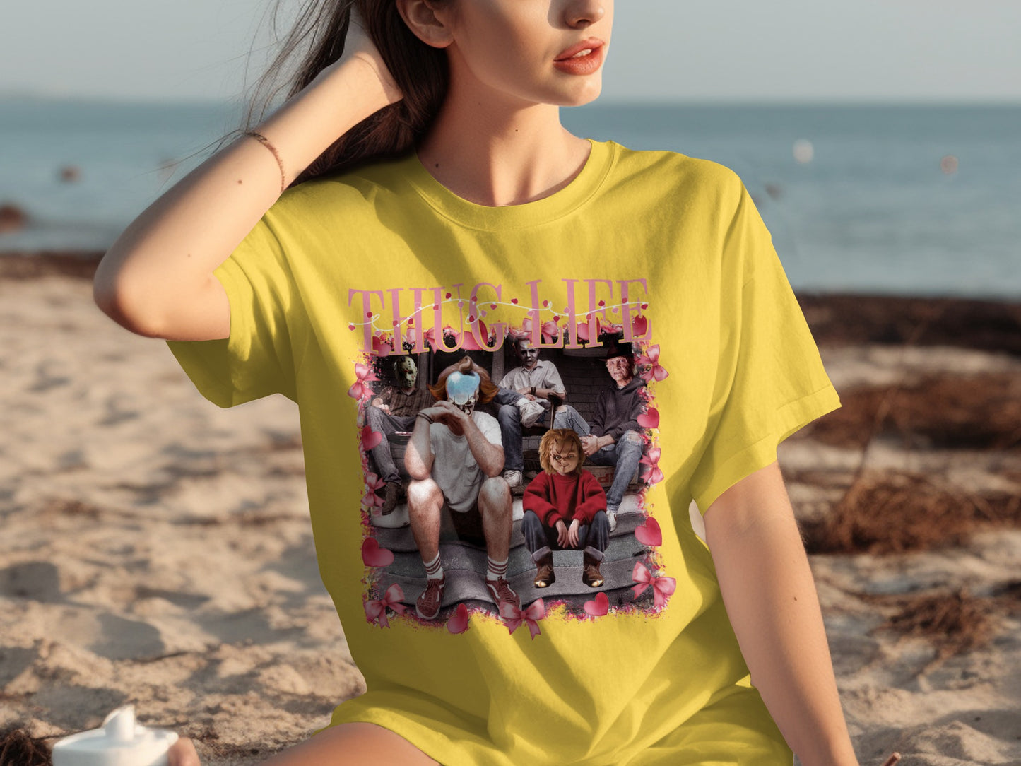 Thug Life Graphic Tee with Unique Artistic Design