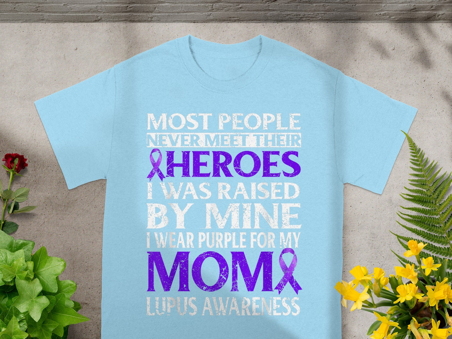 I Wear Purple For My Mom Lupus Awareness T-shirt
