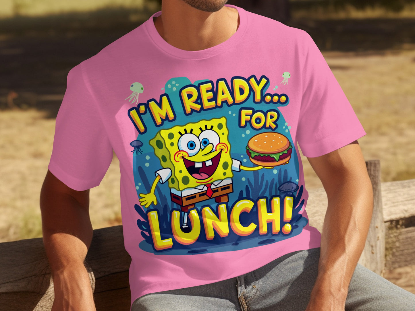 SpongeBob I'm Ready For Lunch cartoon T-shirt