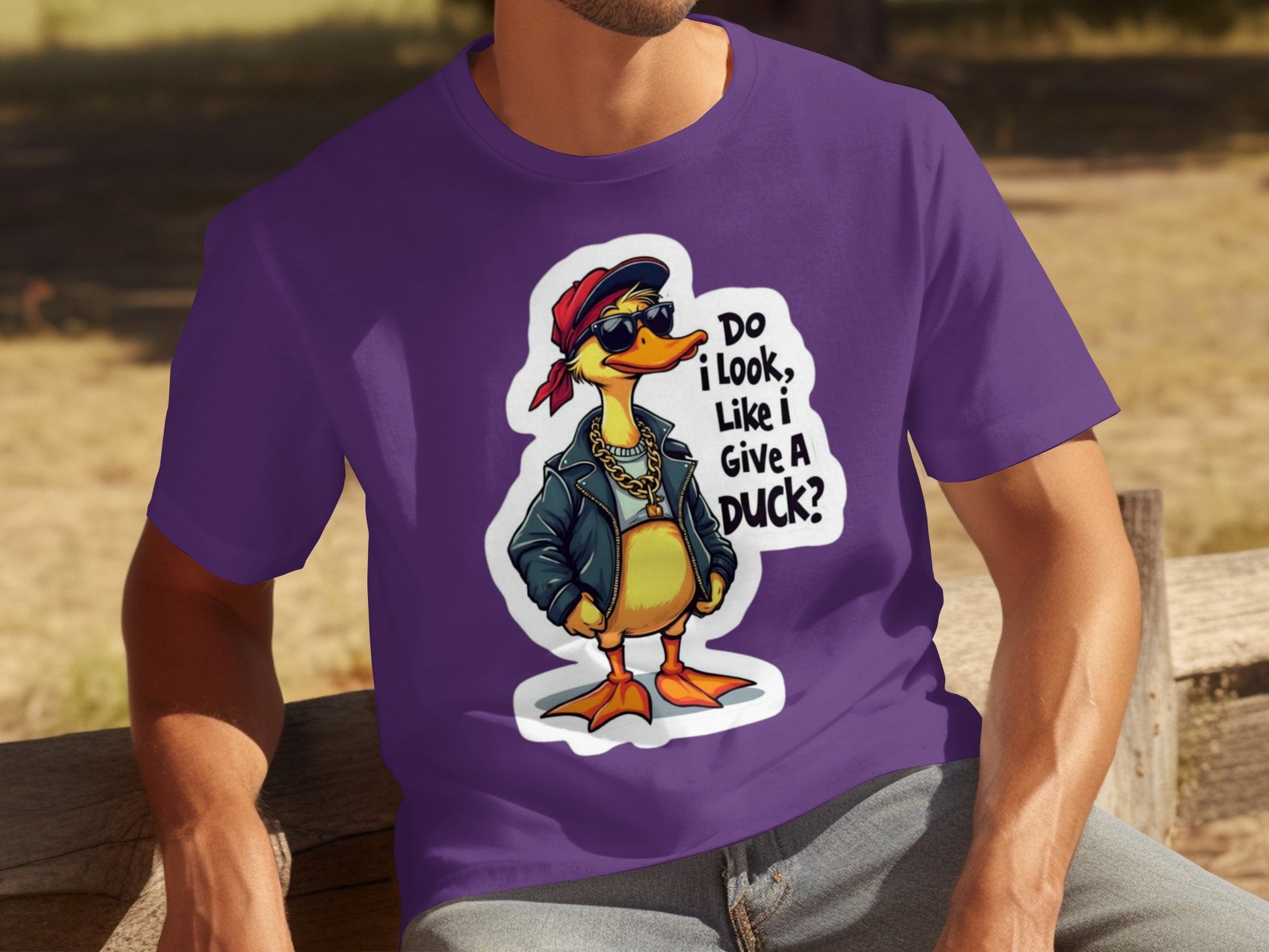 Do I look like I give a duck funny graphic t-shirt