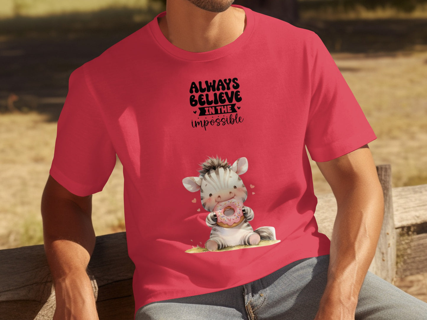 Always Believe in the Impossible Zebra T-Shirt