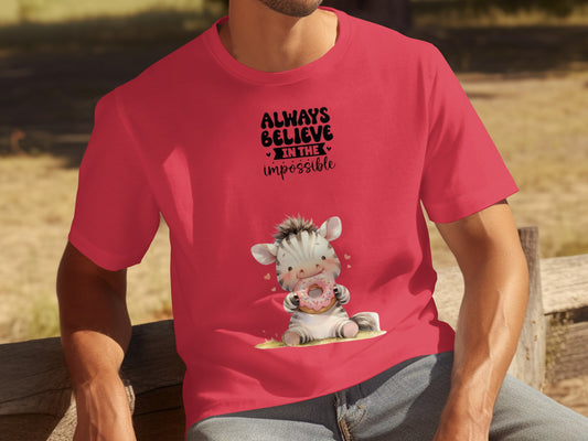 Always Believe in the Impossible Zebra T-Shirt