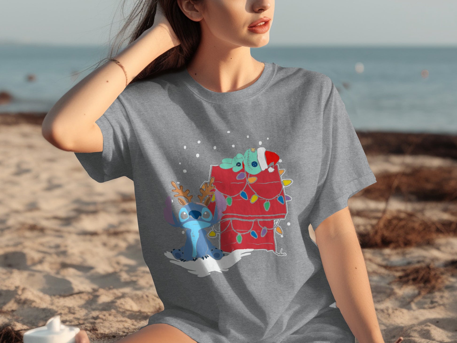 Christmas Holiday Themed Cartoon Character T-shirt