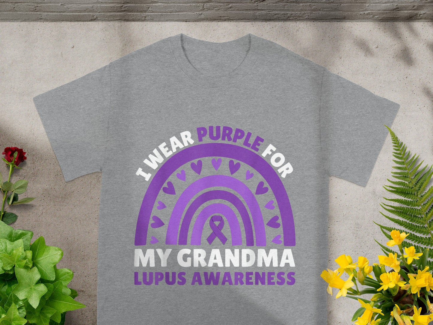 I Wear Purple For My Grandma Lupus Awareness Shirt