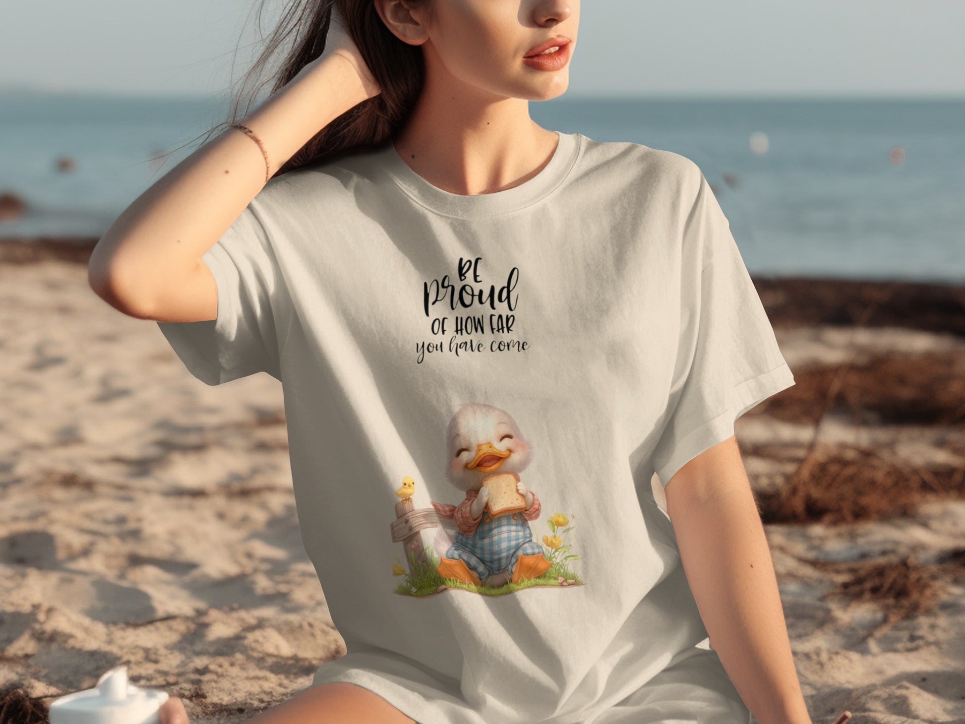 Be Proud Of How Far You Have Come Duck T-shirt