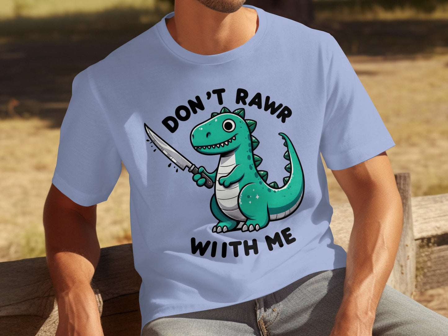 Don't Rawr With Me Dinosaur Graphic T-Shirt