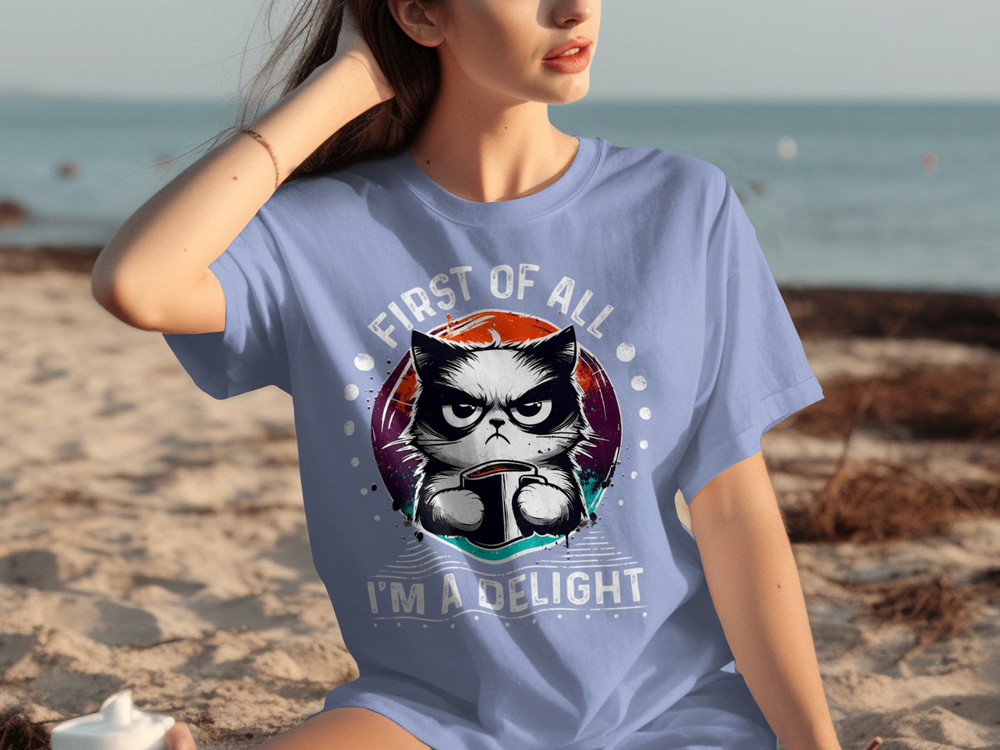 Grumpy Cat First Of All I'm A Delight T-shirt