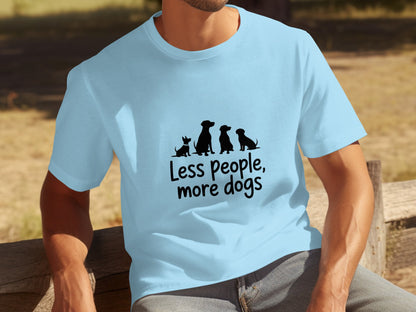 Less People More Dogs Graphic T-shirt