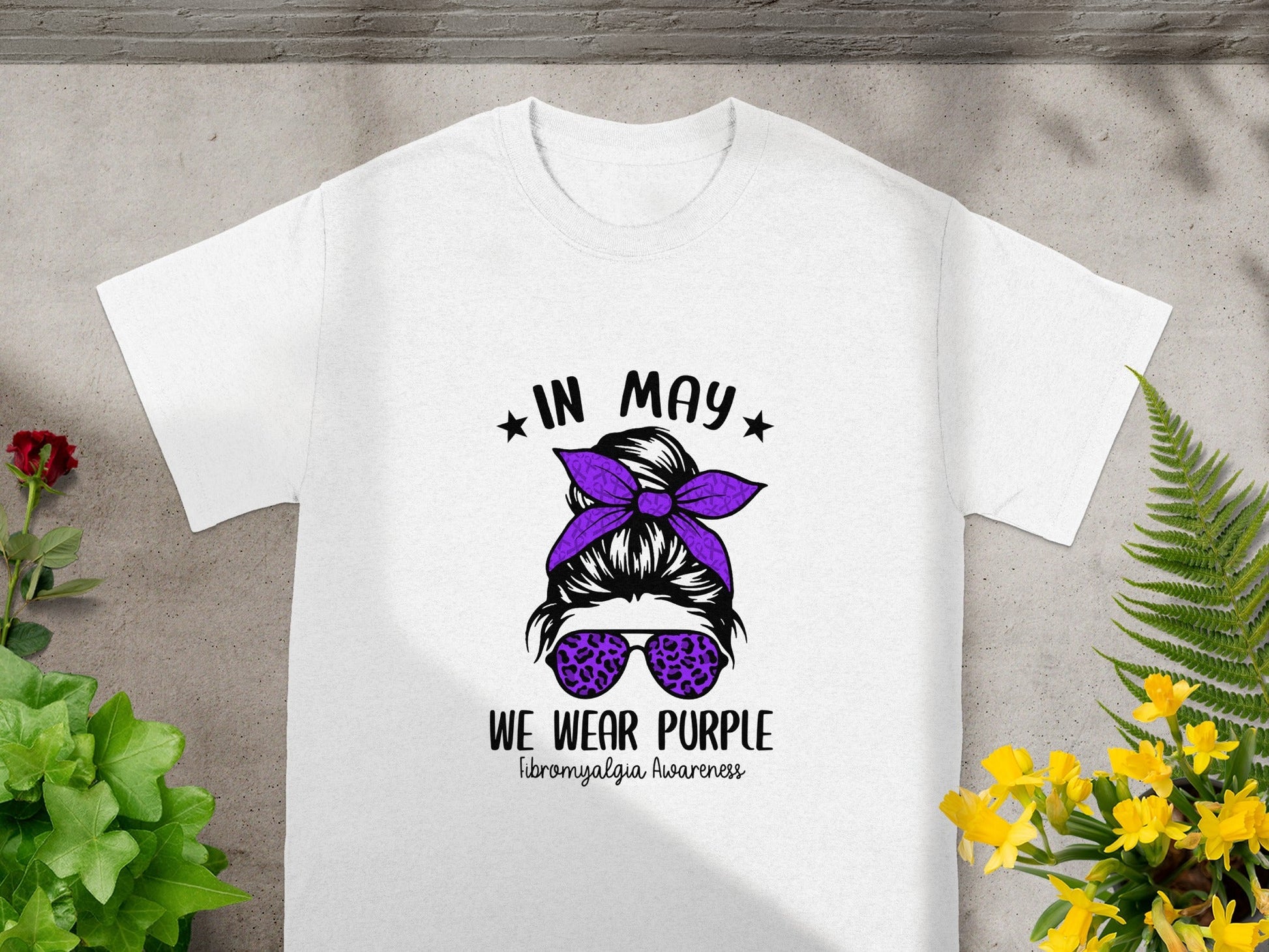 In May We Wear Purple Fibromyalgia Awareness Shirt
