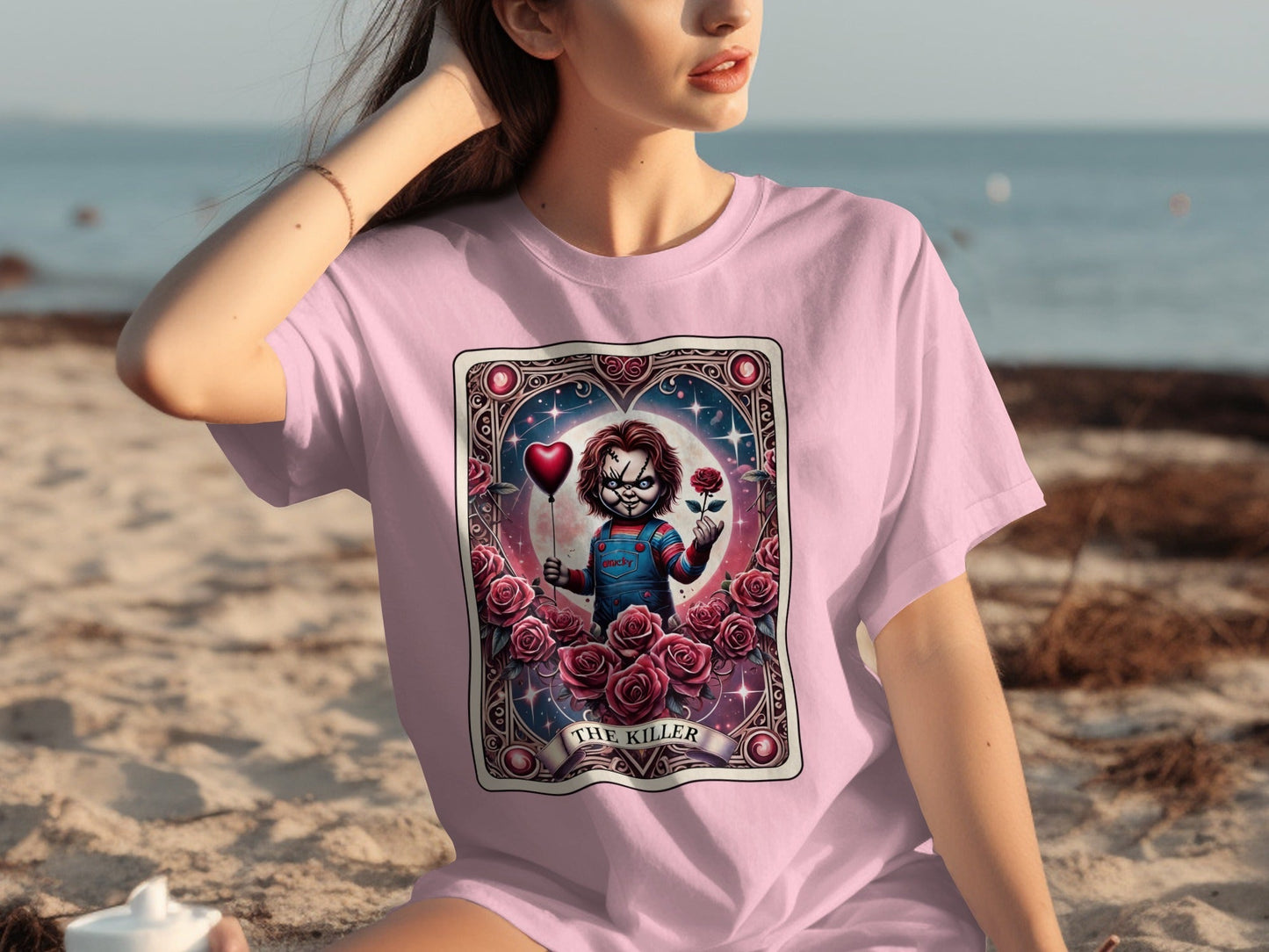 The Killer Heart and Roses Graphic Novelty T-Shirt