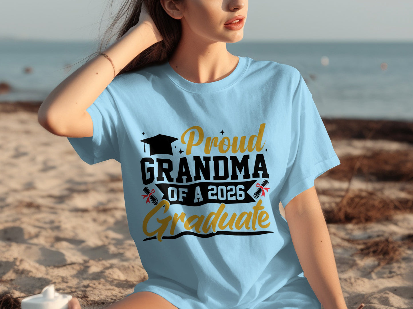 Proud Grandma of a 2026 Graduate T-shirt Gift Idea