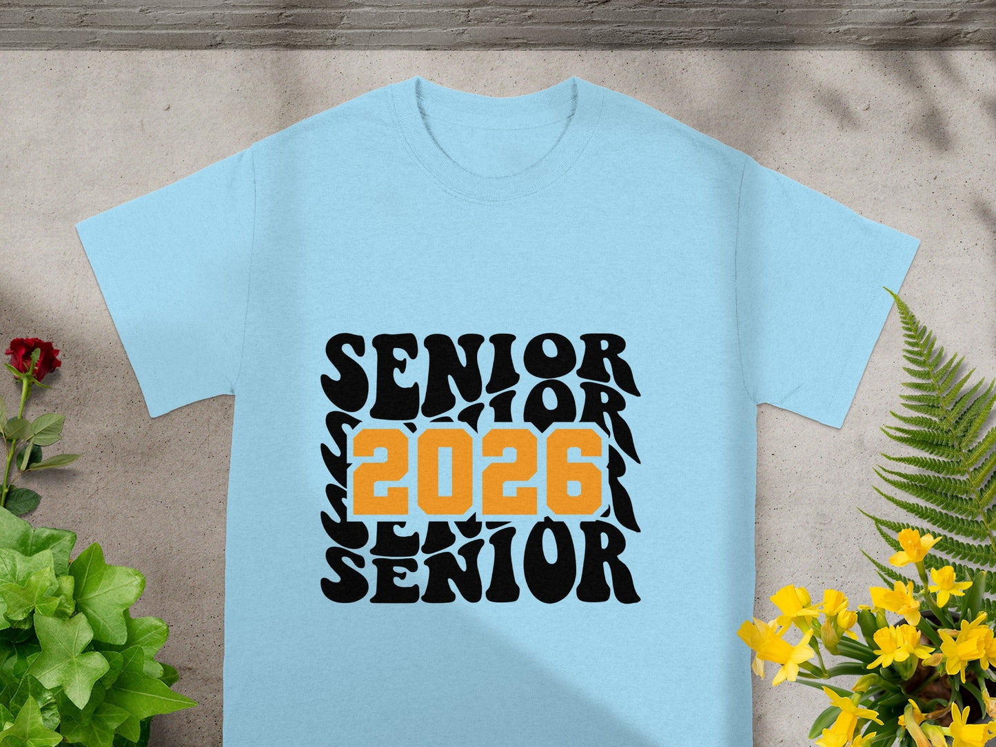 Retro Senior 2026 Bold Typography Design T-shirt