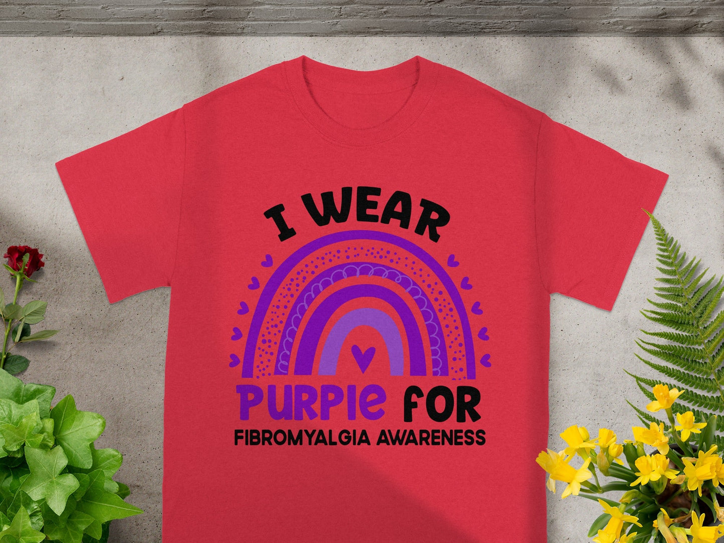 I Wear Purple for Fibromyalgia Awareness T-Shirt