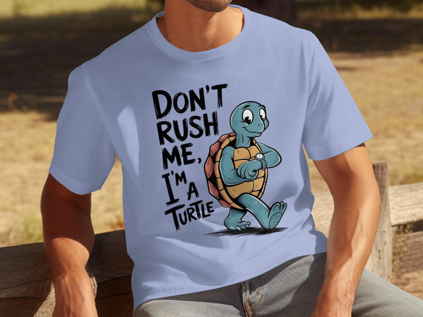 Don't Rush Me I'm a Turtle Graphic T-Shirt