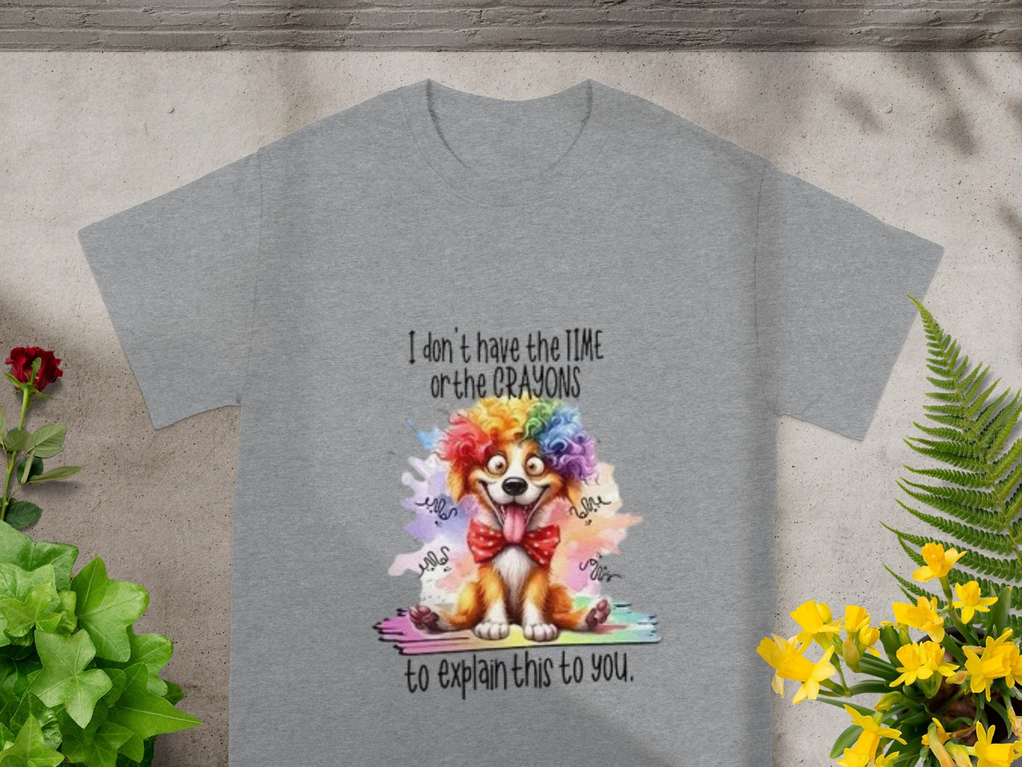 I don't have the time or the crayons to explain t-shirt