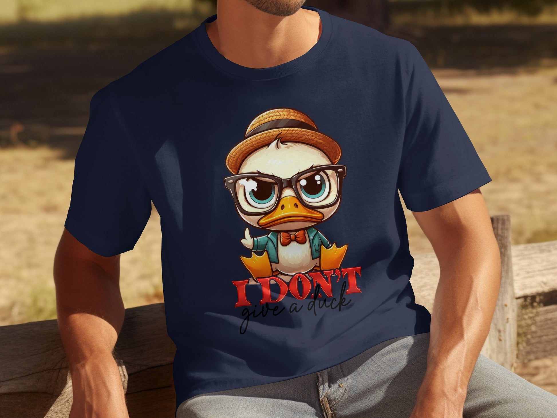 Funny Duck Graphic Tee I Don't Give a Duck Shirt