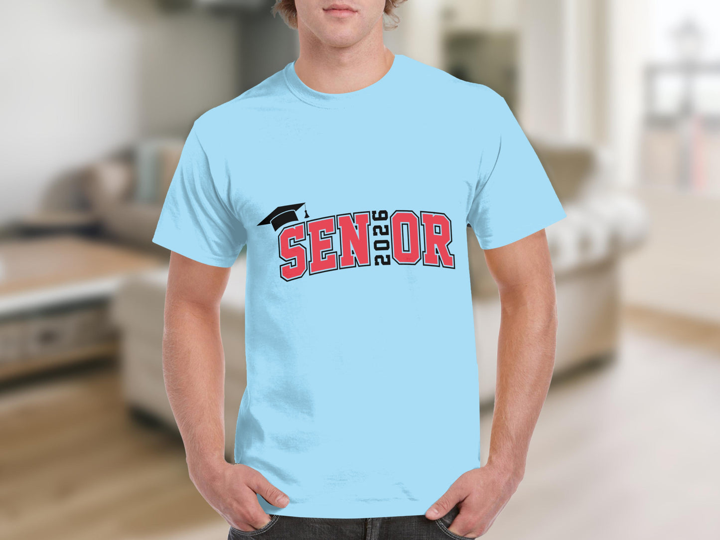 Senior 2026 Graduation Tee with Cap Design