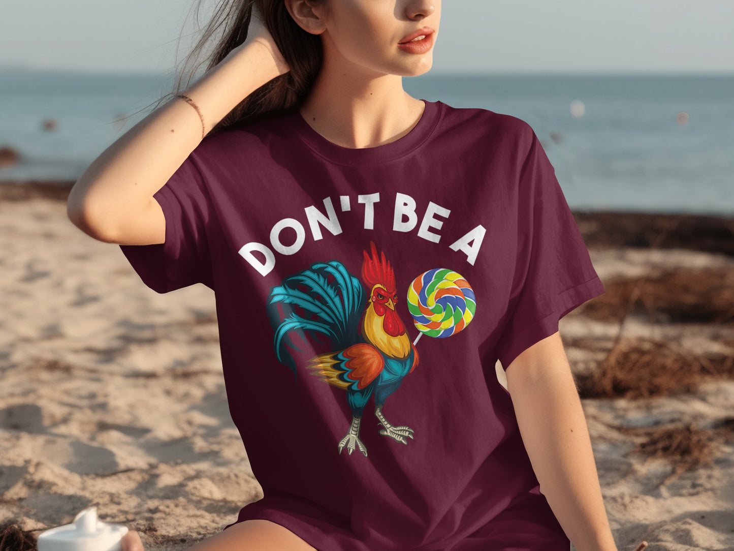 Don't Be a Rooster with Lollipop Graphic Shirt