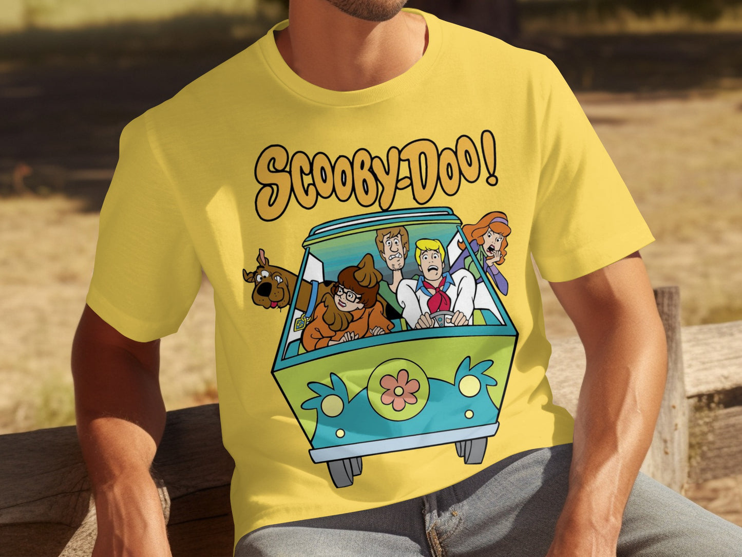 Scooby-Doo Mystery Machine and Characters T-Shirt