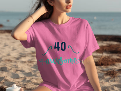 40 Years Of Awesome Graphic T-shirt