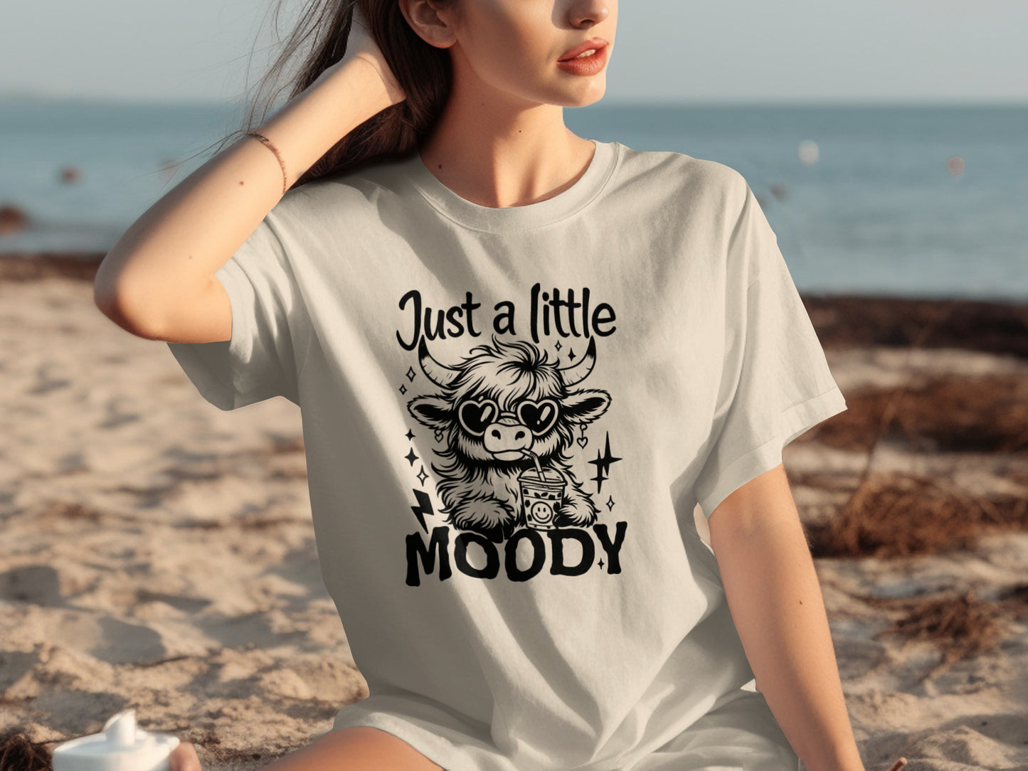 Just a Little Moody Heart Sunglasses Graphic T-shirt