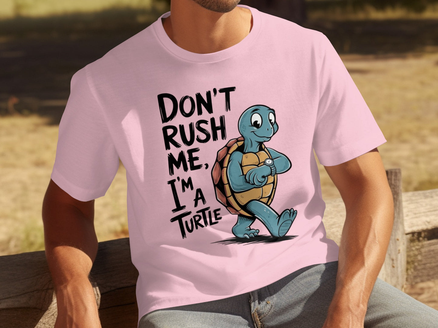 Don't Rush Me I'm a Turtle Graphic T-shirt