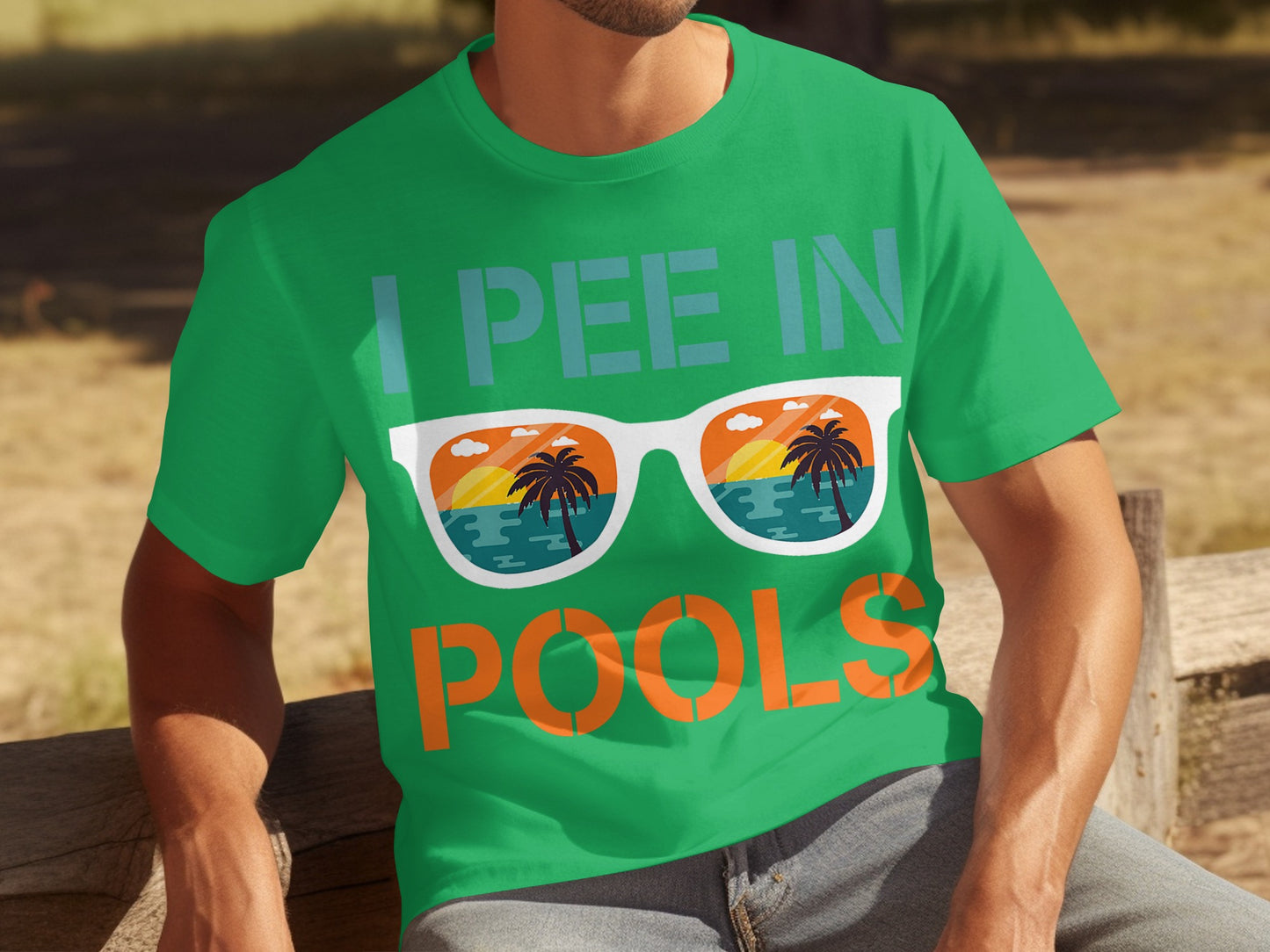 I Pee In Pools Sunglasses Funny Graphic T-shirt