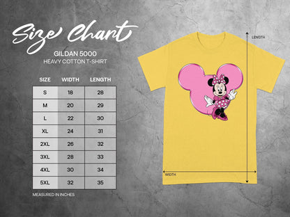 Minnie Mouse Pink Head Yellow T-shirt product type