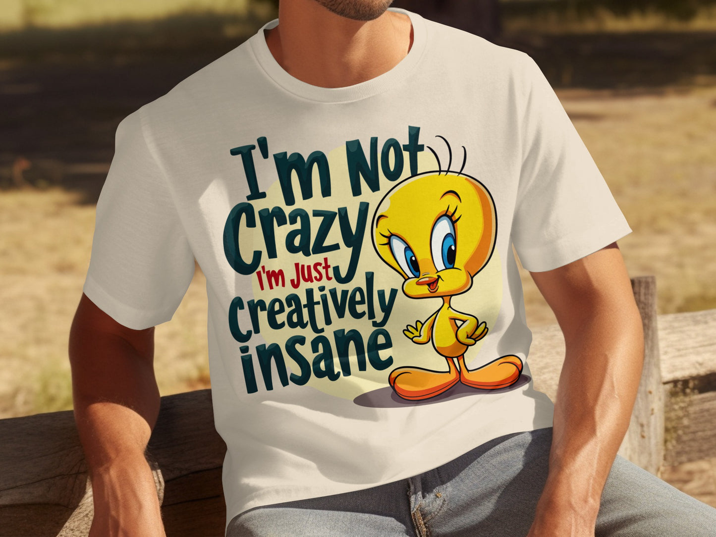 I'm Not Crazy Just Creatively Insane Cartoon Shirt
