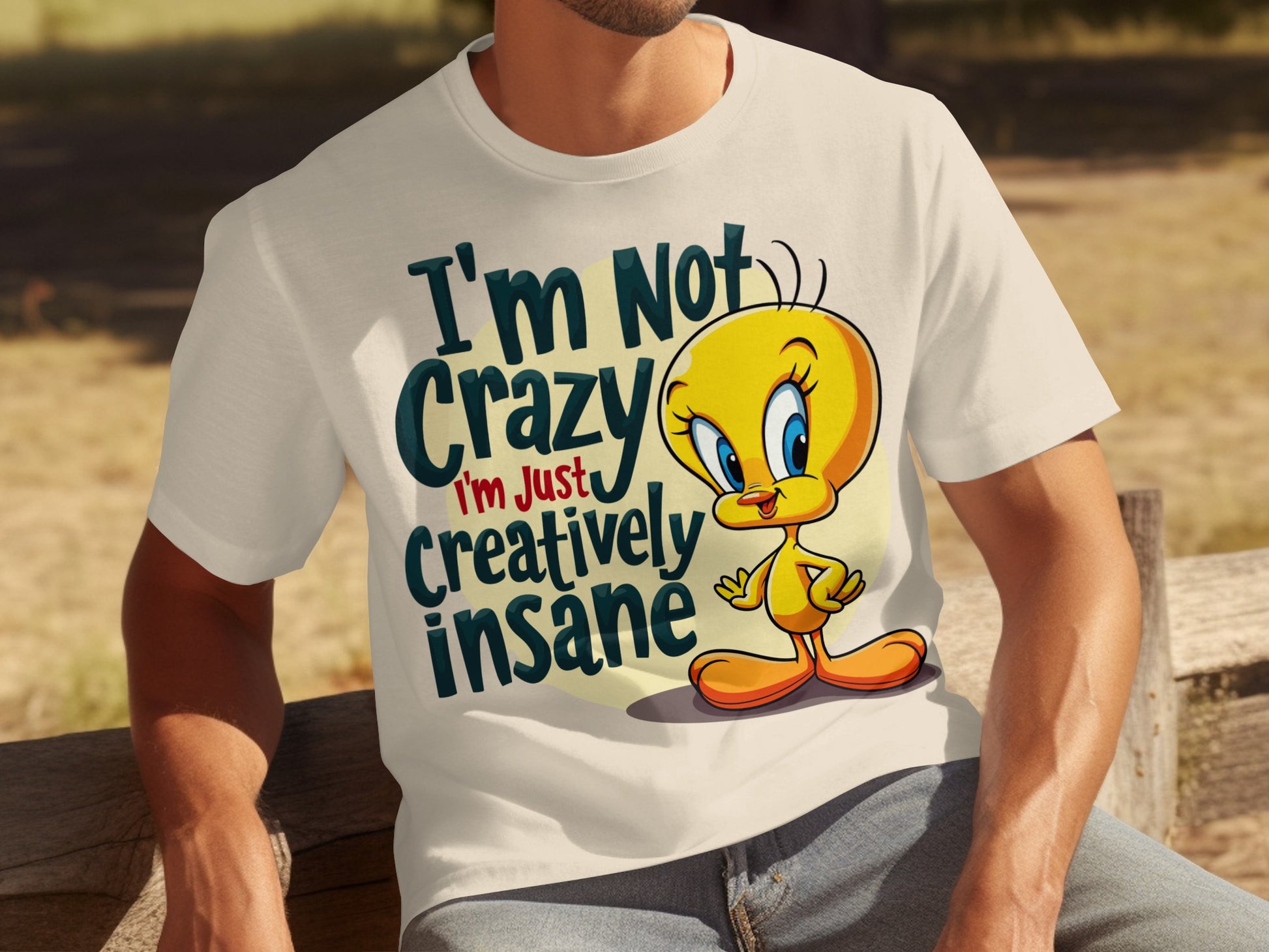I'm Not Crazy Just Creatively Insane Cartoon Shirt